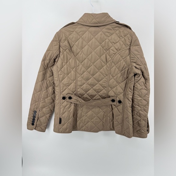 Burberry Frankby Quilted Diamond Womens Jacket  Large l Canvas color nwt - Picture 12 of 16